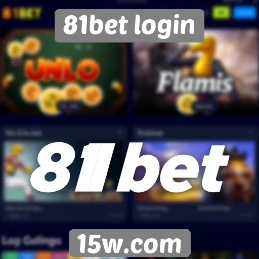 81bet login oferece acesso rápido a jogos populares